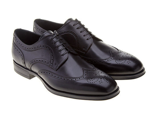 90 Oxford Brogue Nero - Black Nappato Calf