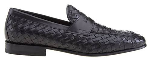 142 Braided Black Loafers